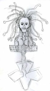 Medusa Sketch by JP van Arnhem